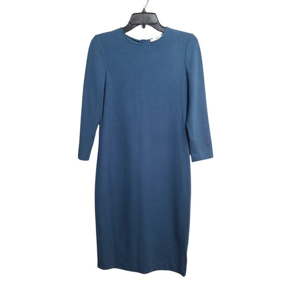 Vince 3/4 Sleeve Boucle Sheath Dress - Picture 2 of 6